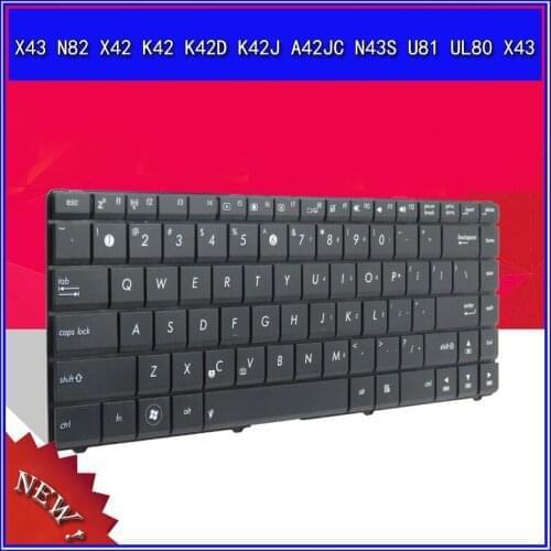 Laptop Keyboard For ASUS X84L X84EB X84H X44H X84EL X84EI X43B P43E A83S Notebook Replace US Keyboard