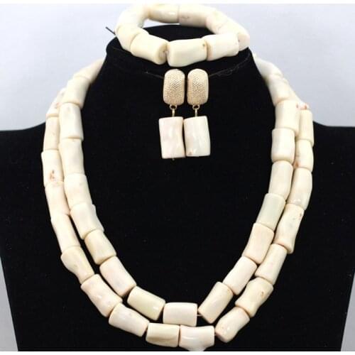 Romantic 2 Rolls Purple Bridal Coral Beads Necklace Earrings Bracelet Set African Party Coral Bead Necklace Free Shipping CNR446