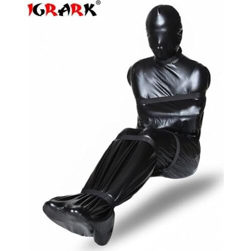 Full Body Bondage Bag Leather Bundle Adult Games BDSM Belt Sex Toys For Couples bdsm Fetish Bondage Restraints Sex Products