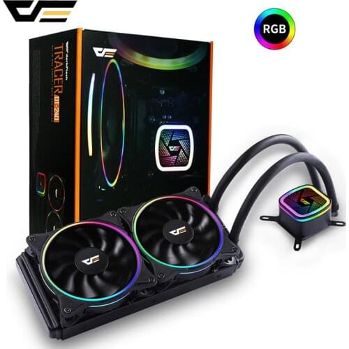 DarkFlash PC Case Water Cooling Computer CPU Fan Water Cooler Radiator integrated Liquid Cooling for Intel LGA 2011/115x/AM3/AM4