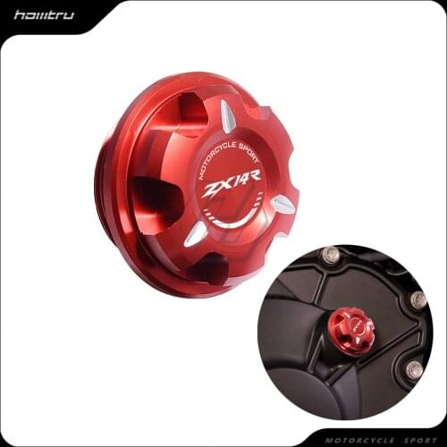 Motorcycle Engine Oil Cap Bolt Screw Filler Cover Case for Kawasaki ZX14R ZX-14R All Year