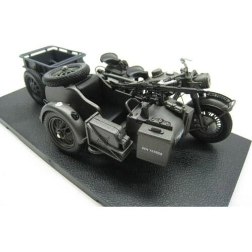 1:24Scale World War II German Army BMM R75 Three-wheeled Motorcycle 750 Prototype Simulation Alloy Car Model for Collection