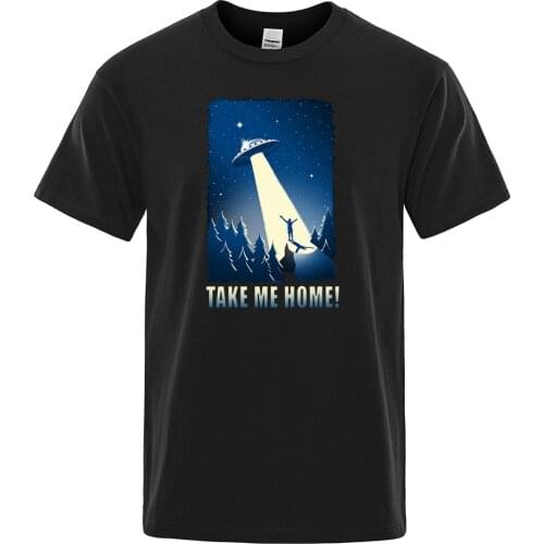 Outer Space Feeling Cartoons Printing Man T Shirt Sport Crewneck T-Shirts Style Loose T-Shirt Fashion Vintage MenS Tee Shirts