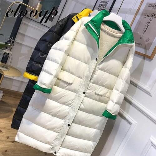 2020 New Spring Plus Size Long Womens Down Jackets Ultra Light 90% Duck Down Coat Winter High Quality Jacket Womens Parkas