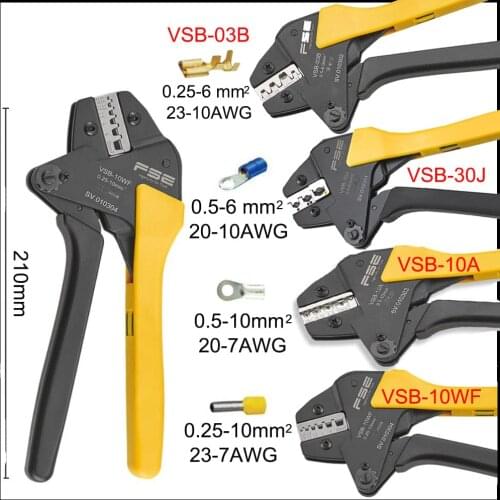 210mm ratchet crimping tools hand pliers VSB-10WF VSB-03B VSB-30J VSB-10A