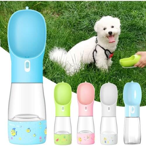 Portable Pet Dog Water Bottle Multifunction Dog Food Water Feeder Drinking Bowl for Outdoor Travel Puppy Water Dispenser