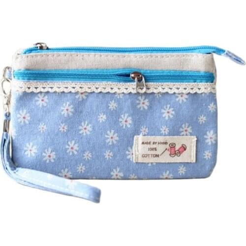 Cotton snow floral womens mini handbags ladies wristlets bags female small pouches bolsas feminina bolsos mujer for girls