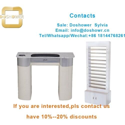 DS-W1782 nail table manicure table of manicure table and chair set with manicure table salon furniture marble top