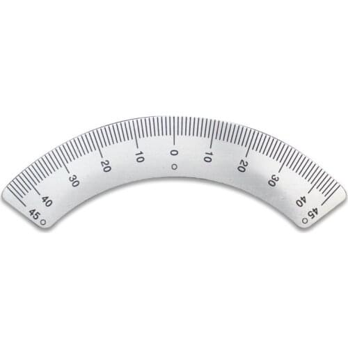PINTUDY Protractors Milling Machine Part - Angle Plate Scale Ruler 45 Degree Angle Arc M1197 Measuring Gauging Tools Sliver
