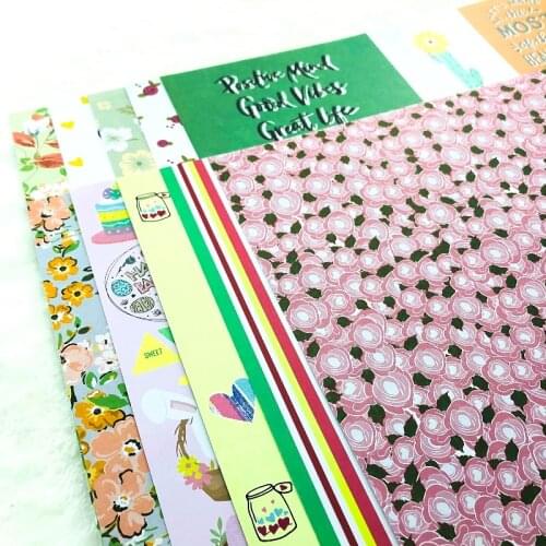 SS Creativity 10 Sheets 180gsm Essential Craft Paper Scrapbooking Material Vintage Decor Cardmaking Double Sided Printed Dies