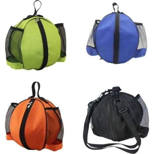 Universal Sport Ball Storage Shoulder Bag for Basketball Football Volleyball Round Shape Adjustable Shoulder Strap Backpack
