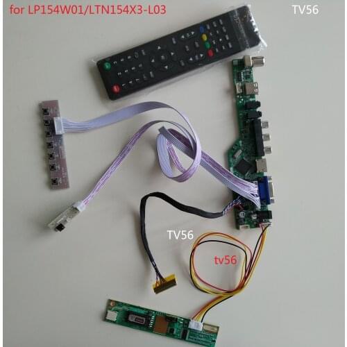 VGA AUDIO AV TV HDMI-compatible LCD LED 1CCFL lamps driver Controller Board For LP154W01/LTN154X3-L03 1280X800 panel display kit
