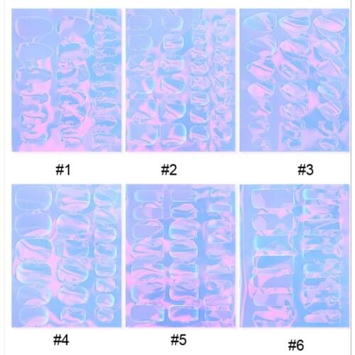 1Set Summer Nail Ice Stickers ,Aurora ice block Nail Art Adhesive DIY Tips Foils Patch,Nail Laser Sticker Decal NK123