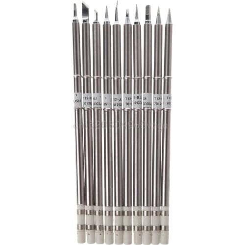 10Pcs T12-B2 D24 C4 ILS JL02 KU K BC2 BL BC1 Solder Iron Tips T12 For Hakko Soldering Rework Station FX-951 FX-95 Drop shipping