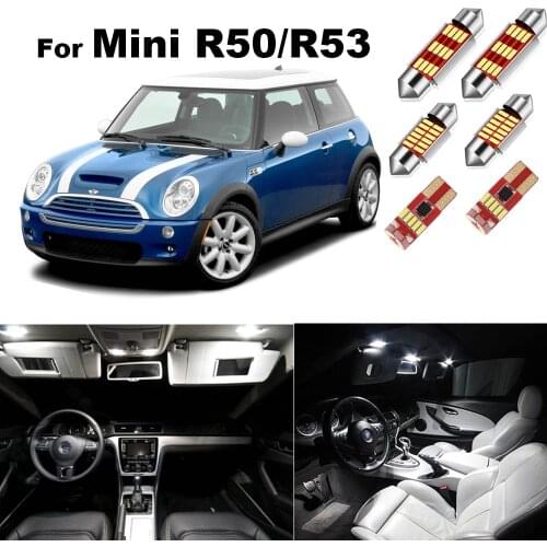 12Pcs Canbus Car LED Interior Light Kit For Mini Cooper Cooper S R50 R53 2002-2006 Dome Trunk Lmap Accessories