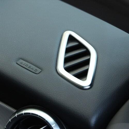 VCiiC Car sticker Chrome Dashboard Air Conditioning Vent Cover Trim For Mercedes Benz CLA GLA A Class W117 C117 W176 A180 X156