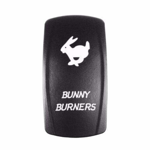 BUNNY BURNERS SYMBOL Car MARINE ROCKER SWITCH DC 12V 20AToggle SWITCH LED Light Laser 5 Pins ON-OFF Switch for Car Boat