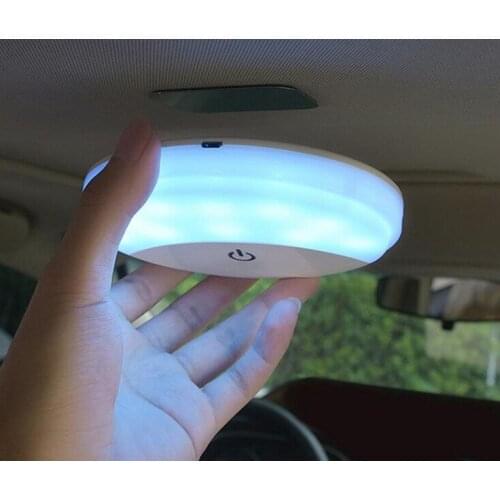 Wireless Car USB Charging Interior LED Reading Light Roof Celling Magnetic Lamp For Skoda Yeti Octavia VRS A5 A7 Rapid Superb