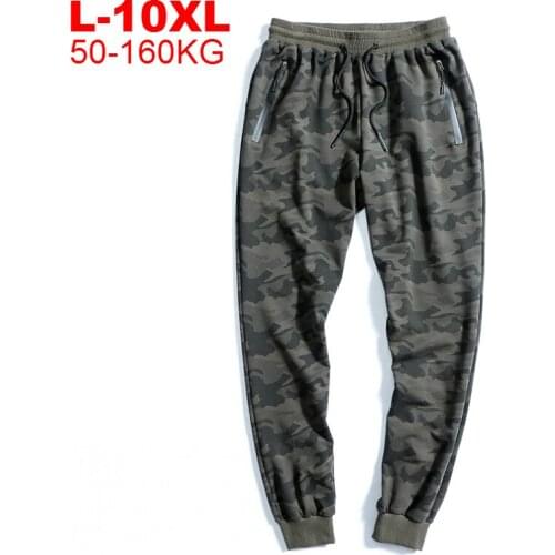 Camouflage Sweatpants Plus Mens Size 10xl 9xl Joggers Militar Men Trousers Hip Hop Army Green Camo Pants Cotton Sportswear Man