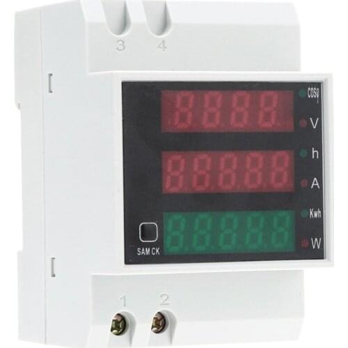 New D52-2047 LED Digital Multi-function Meter Voltmeter Ammeter High Precision Stable And Durable Voltmeter Ammeter AC300V