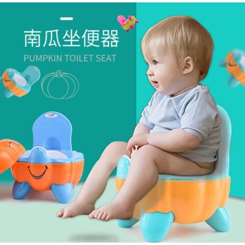 Childrens cartoon toilet mens and womens bedpan baby urinal pumpkin toilet portable toilet toilet seat Cartoon toilet