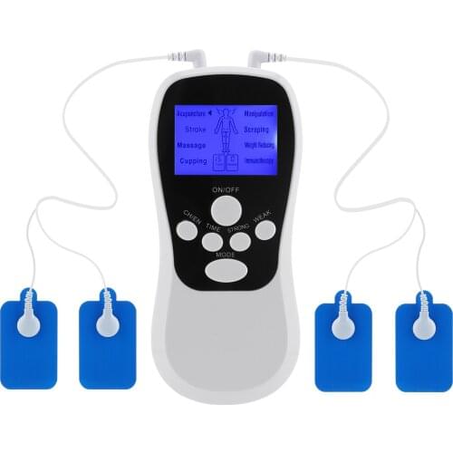 8 Modes Dual Channel TENS EMS Unit Muscle Stimulator for Pain Relief Therapy Rechargeable TENS Machine Pulse Massager Dropship