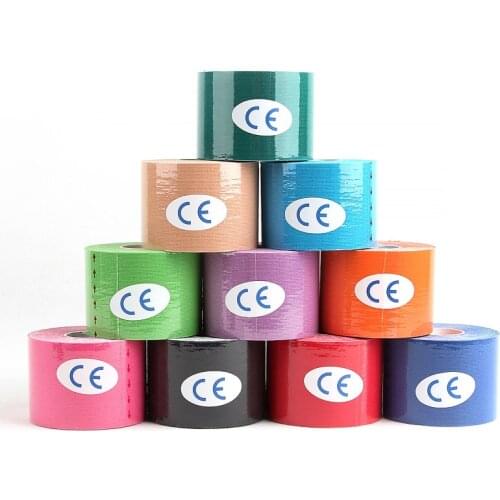 Kinesiology Tape Athletic Recovery Elastic Tape Kneepad Muscle Pain Relief Knee Protector Pads Support For Gym Fitness Bandage