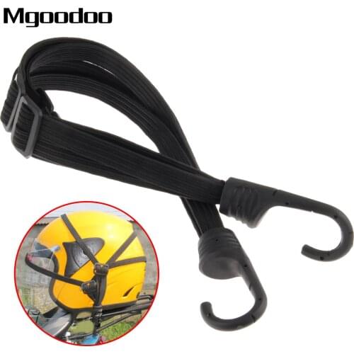 Motorcycle Helmet Luggage Rope Elastic Strap Bungee Cord Bandage Strapping Tape Adjustable Strap Net Cable W/ Hooks Ties Belting