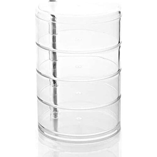 Childrens Hair Accessories Storage Box, Hairpin Head Rope Jewelry, Rubber Band Storage Box, Transparent Box Rotation