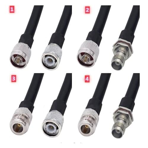 N To TNC Female & Male RF Adapter Coaxial Jumper Pigtail RG-58 Extension Cable
