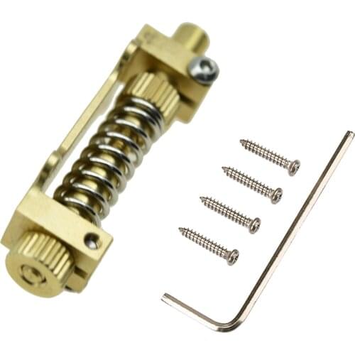 KAISH Brass Guitar Tremolo Arming Adjuster Tremsetter Set Guitar Bridge Stopper Tremolo Stabilizer Stopper Kit
