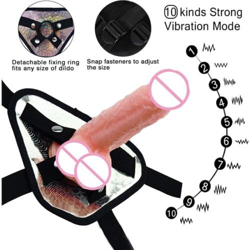 2020 Sex Shop Anal Dildo Vibrator Panties For Men Women Real Penis Underwear Vibrating Dildo Panties For Women Toys For Adult 18