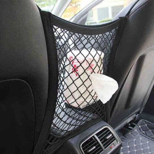 Car Mesh Net Bag Between Car Organizer For Honda Civic Accord Crv Fit Jazz City Hornet Hrv Subaru Forester Impreza Outback WRX