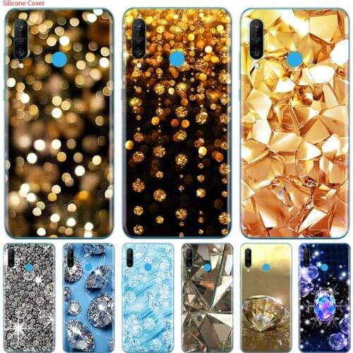 Diamonds Silicone Cover For Huawei P40 P30 P20 P10 P9 P8 Pro Plus Lite E Mini 2019 2017 Phone Case