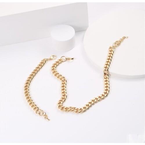 JOOLIM Jewelry Wholesale High End Gold Finish Cuban Chain Choker Necklace Stainless Steel Jewelry