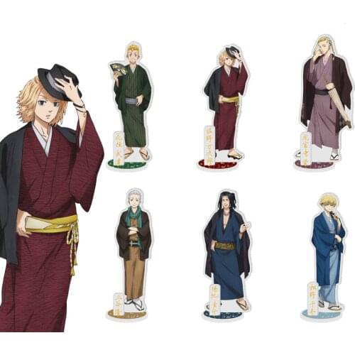 2021 Anime Tokyo Revengers Character Figure Stand Model Cosplay Manjiro Ken Takemichi Hinata Plate Acrylic Figure Model Props