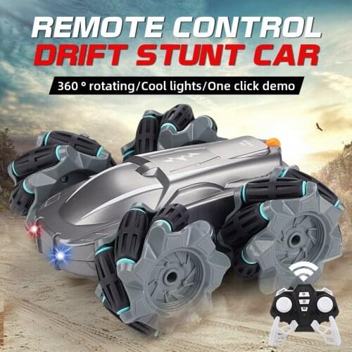 2020 New 2.4g Remote Control High-speed Drift Stunt Car With Light Children Boy Climbing Off-road Vehicle Toy Gift