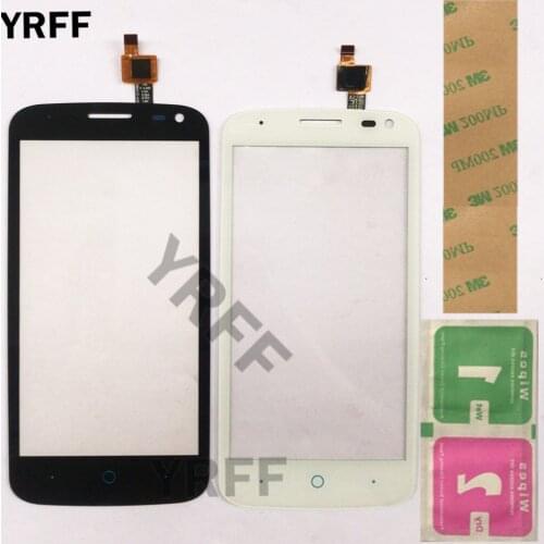 4.5" Touch Panel Touchscreen For ZTE Blade Q Lux / Qlux 3G 4G Touch Screen Front Glass Sensor Lens Digitizer Panel 3M Glue Wipes