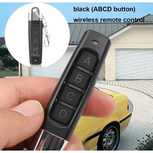 4 Buttons Electric Garage Door Key Universal Access Security Alarm 433MHZ Copy Wireless Remote Control Transmitter Switch