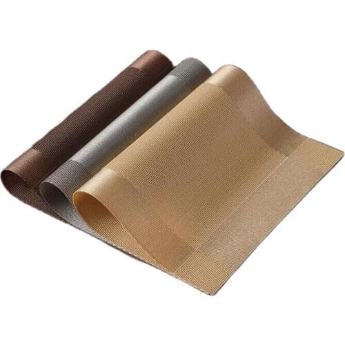 4Pcs/Set Anti-Heat Mat Multifunctional Creative Home Environment And Oil Skid PVC Placemat Restaurant Place Mat