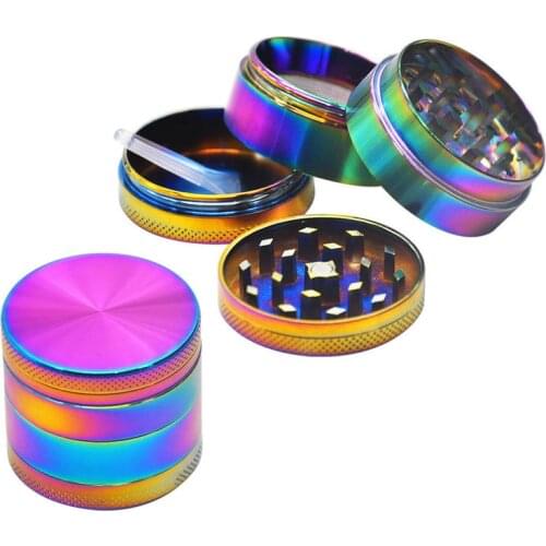 1 Set 4-layer Aluminum Herbal Herb Alloy Tobacco Grinder Smoke Grinders 40mm High Quality Tobacco Cigar Grinder Crusher Gadgets