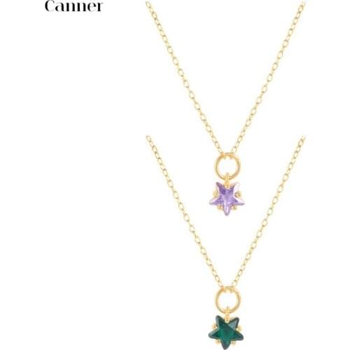 Canner Hot Sale 925 Sterling Silver Pendant Necklaces Solid Rose Collarbone Choker Necklaces For Women Fine Jewelry collares W4