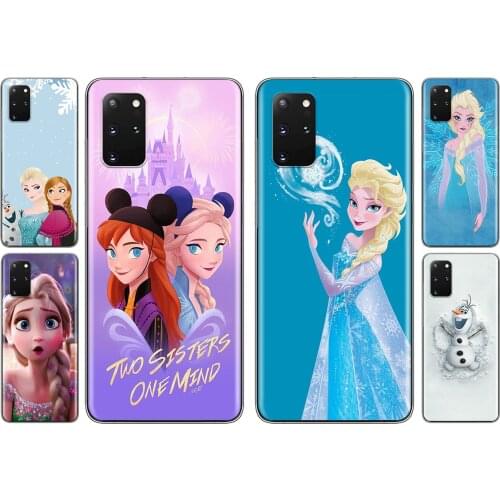 Frozen Elsa Anna For Samsung S20 FE A91 A81 A72 A71 A52 A51 A42 A41 A32 A31 A21 A12 Lite Transparent Phone Case