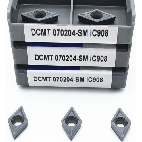 DCMT070204 SM IC907 DCMT070204 SM IC908 insert metal turning tool CNC cutting tool lathe tool DCMT 070204 carbide turning insert