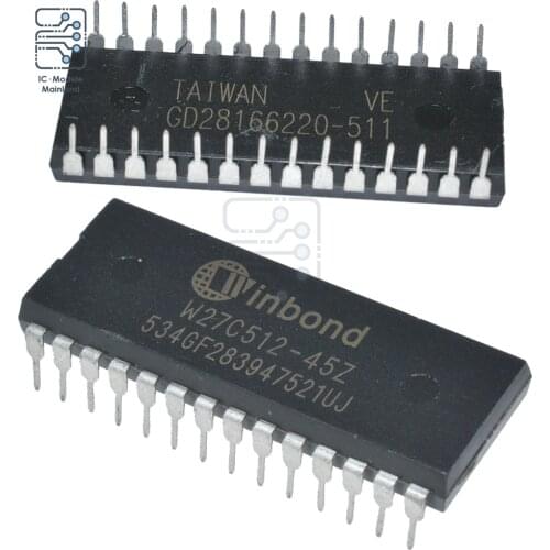 1-10Pcs IC Chips W27C512 W27C512-45Z 28DIP IC EEPROM 512KBIT Original Integrated Circuits In Stock Wholesale