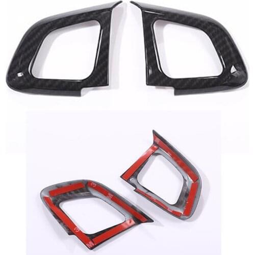 Car Steering-wheel Steering Wheel Button Switch Frame Trim Styling Sticker For Land Rover Range Rover Evoque 2012-2017
