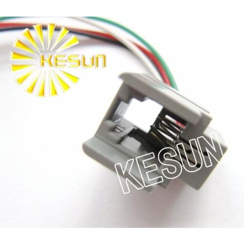 FREE SHIPPING 20PCS x 616M1-4P4C RJ11 PCB Phone Modular Jack Female Telephone Socket LAN Connector With 150mm Wire