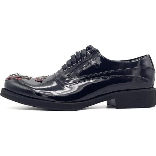 2020 Gentleman Formal Handmade Lace Up Oxford Shoes Men Cow Leather Retro Derby Shoes Red Classic Office Party Dress Shoes Male