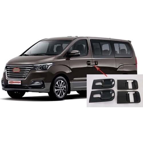 Exterior Door Side Handle Bowl Cover Trim for 2018-2020 Hyundai Starex H-1 Grand Carbon Fiber 6PCS