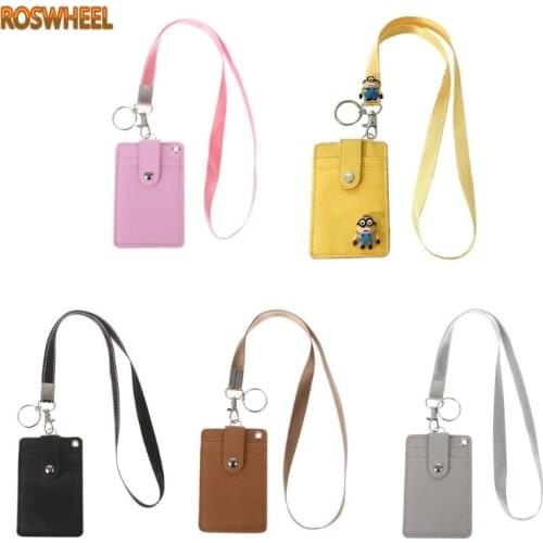 Office Work School ID Card Badge Holder with Keyring Rope Layards Neck Strap JUL29